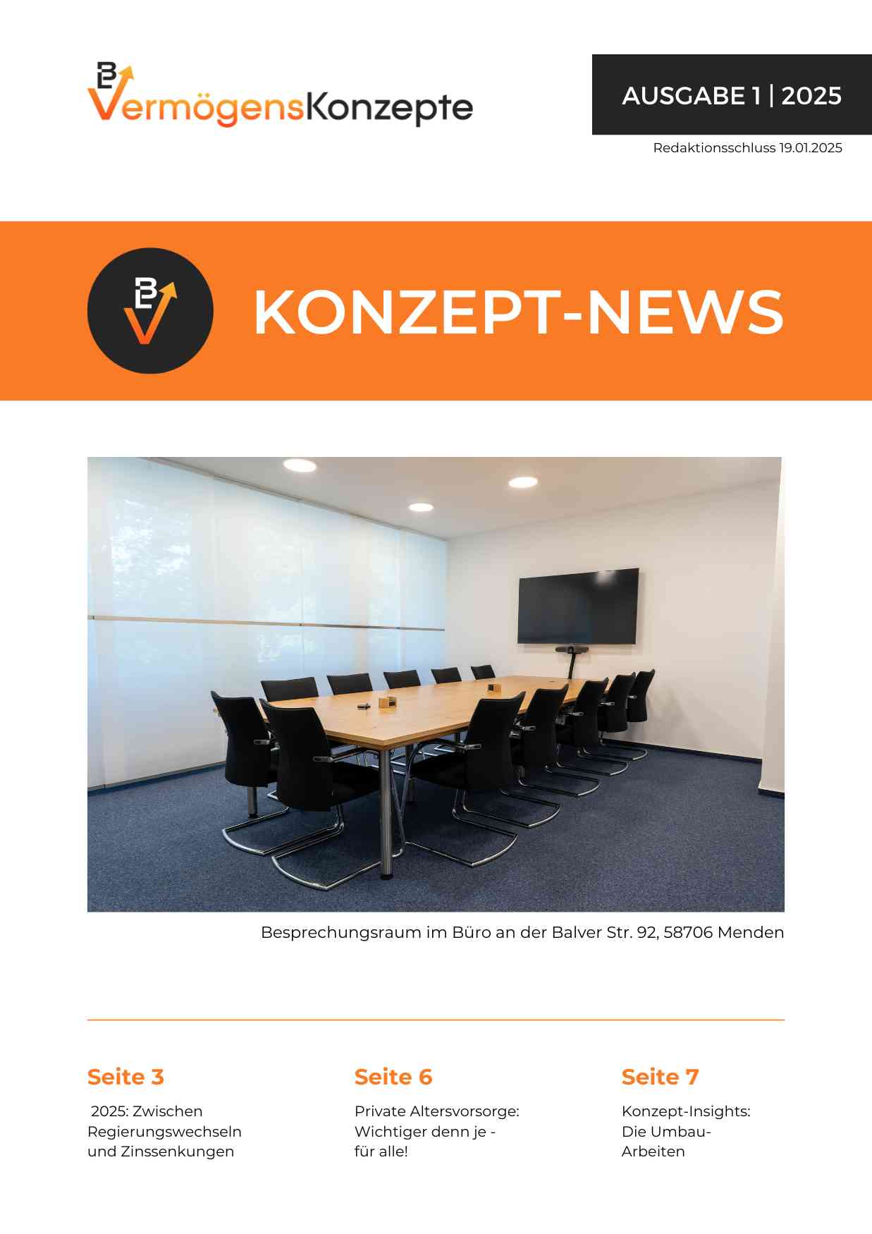 Cover: Konzept-News – Ausgabe 01-2025