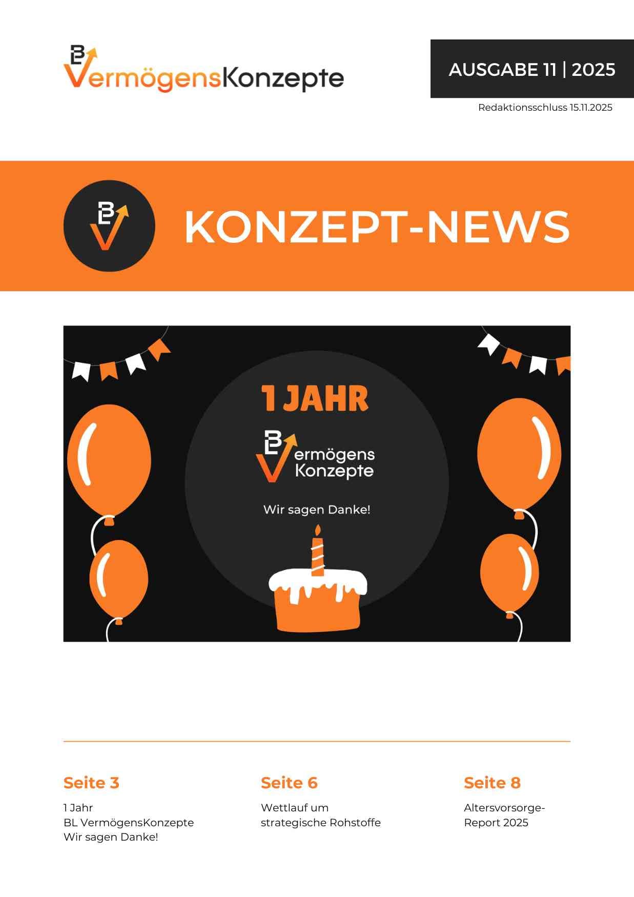Cover: Konzept-News – Ausgabe 11-2025